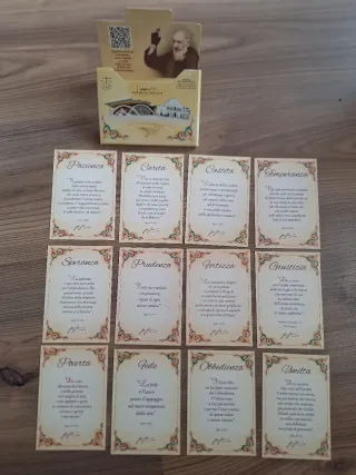 12 Postales Padre Pio con Oración