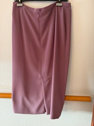 Pilar y Mella Blusa Morada Encaje Talla M