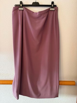 Pilar y Mella Blusa Morada Encaje Talla M