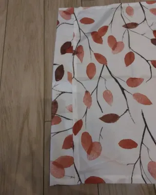 2 Tende con Foglie Rosa 66x146 cm. Nuove