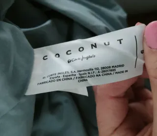 Vestido de arras blanco y azul niña