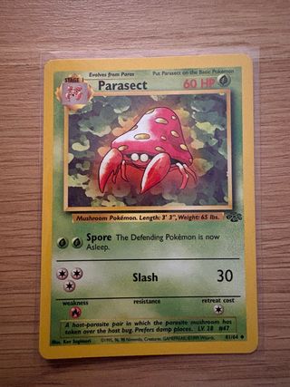 Carta Pokémon Parasect 1999 Inglés