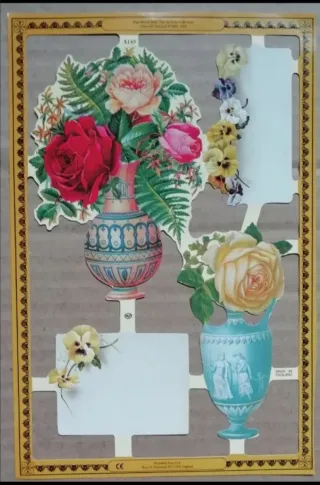 Lamina Cromos troquelados MLP A149. Flores