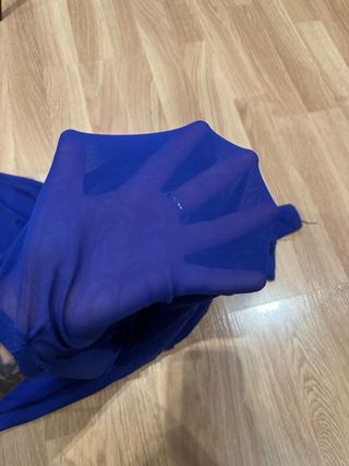 Malla enteriza azul eléctrico