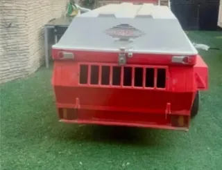 Remolque para perros rojo