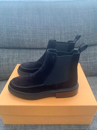 Botines Tod's Piel Marrón con funda y caja