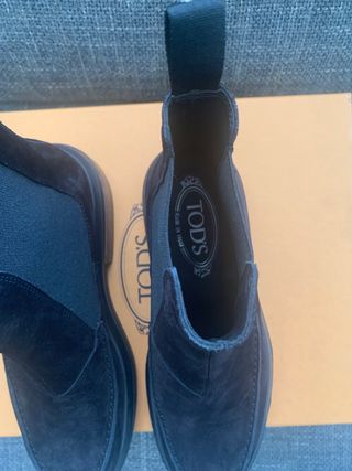 Botines Tod's Piel Marrón con funda y caja