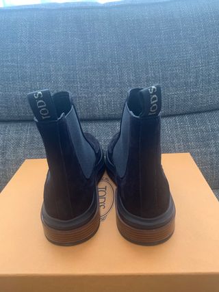 Botines Tod's Piel Marrón con funda y caja