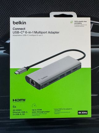 Belkin Connect USB-C 6-in-1 Multiport Adapter