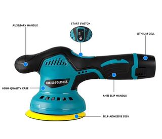Lucidatrice Levigatrice Auto 12V 2 Batterie