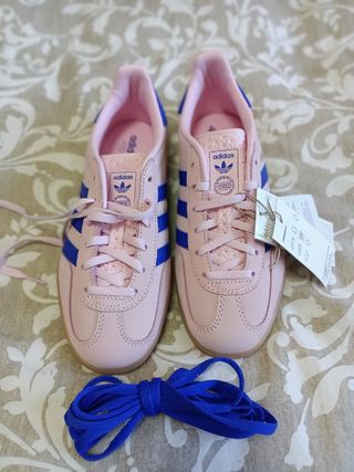 Zapatillas Adidas Gazelle Rosa y Azul