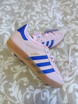 Zapatillas Adidas Gazelle Rosa y Azul