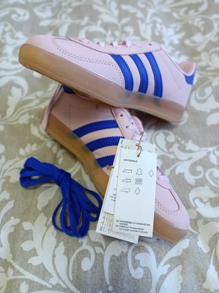 Zapatillas Adidas Gazelle Rosa y Azul