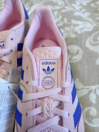 Zapatillas Adidas Gazelle Rosa y Azul
