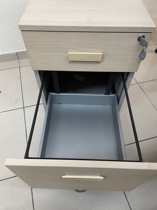 Cajonera de oficina con llave y ruedas