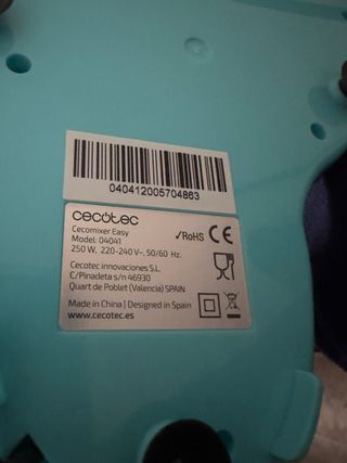 Batidora amasadora azul vintage