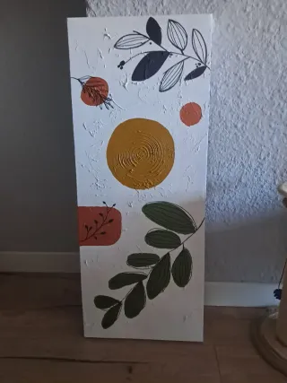 Cuadro de nadera, moderno abstracto