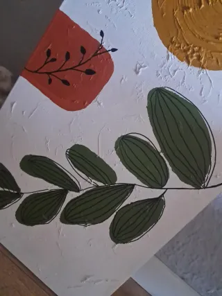 Cuadro de nadera, moderno abstracto