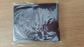 Cartera billetera de cuero natural para hombre