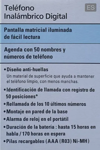 Teléfono Inalámbrico Panasonic KX-TG1611 Blanco