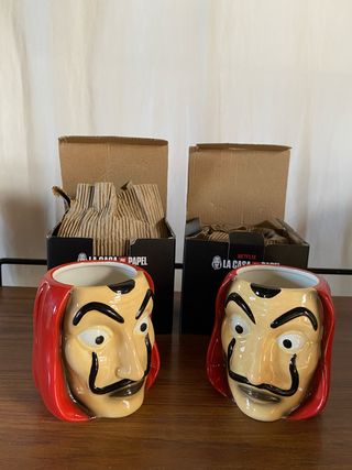 Dos tazas 3D La Casa de Papel (Set de 2)