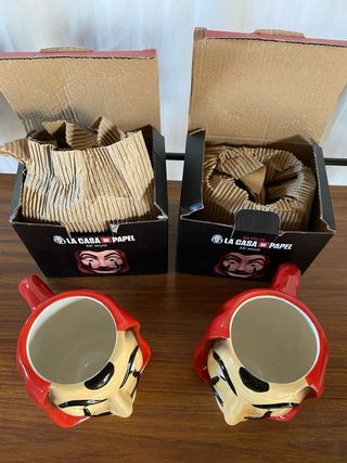 Dos tazas 3D La Casa de Papel (Set de 2)