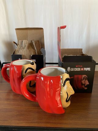 Dos tazas 3D La Casa de Papel (Set de 2)