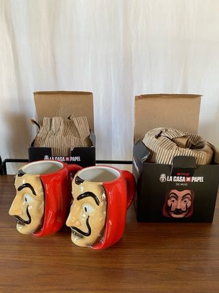 Dos tazas 3D La Casa de Papel (Set de 2)