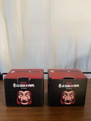 Dos tazas 3D La Casa de Papel (Set de 2)