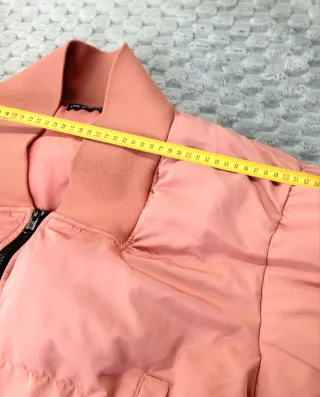 SHEIN Chaqueta Bomber Rosa Y2K Corta Talla L