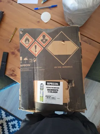 Espuma Poliuretano PECOL Enchimento e Colagem