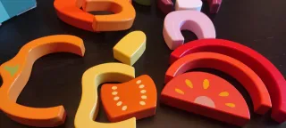 Puzzle madera Montessori Verduras