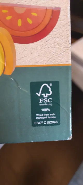 Puzzle madera Montessori Verduras