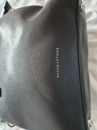 Bolso Negro Polipiel de Paco Martinez