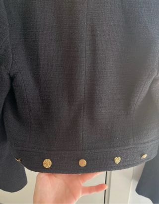 Chaqueta Zara Crop Negra