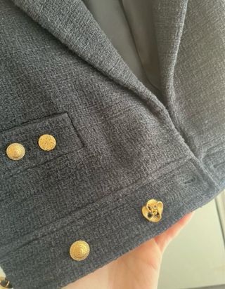 Chaqueta Zara Crop Negra