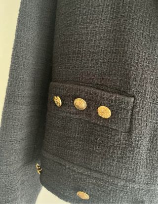 Chaqueta Zara Crop Negra