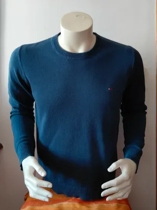 Jersey Tommy Hilfiger Algodón Premium Azul Talla L