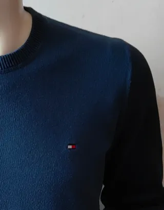 Jersey Tommy Hilfiger Algodón Premium Azul Talla L