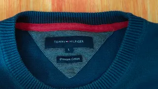 Jersey Tommy Hilfiger Algodón Premium Azul Talla L