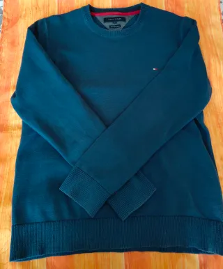Jersey Tommy Hilfiger Algodón Premium Azul Talla L