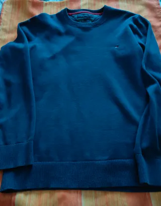 Jersey Tommy Hilfiger Algodón Premium Azul Talla L