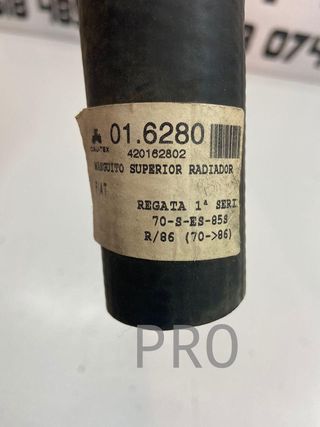 Fiat regata 1 manguito agua ref: 016280
