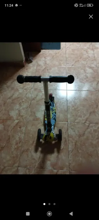 Lote moto infantil y patinete