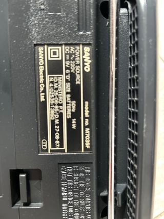 Radio Cassette Sanyo