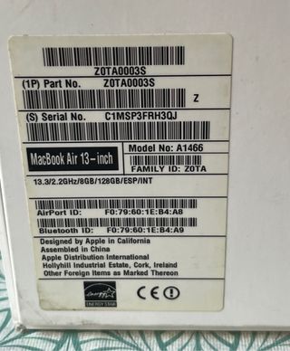 Caja MacBook Air 13 pulgadas