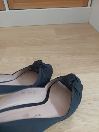 Zapatos de fiesta negros RASO NEGRO.