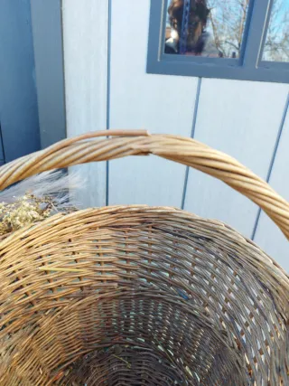 Cesto antiguo de mimbre