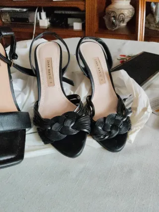 Zapatos de tacón negros talla 36