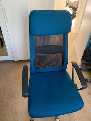 Silla de escritorio azul